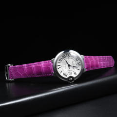 维瑞亚VAGENARI 美洲鳄鱼皮表带 适用于卡地亚蓝气球36mm