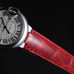 维瑞亚VAGENARI 美洲鳄鱼皮表带 适用于卡地亚蓝气球33mm