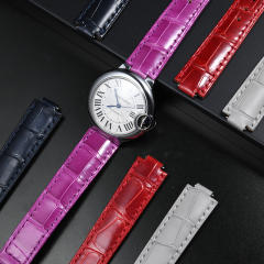 维瑞亚VAGENARI 美洲鳄鱼皮表带 适用于卡地亚蓝气球33mm