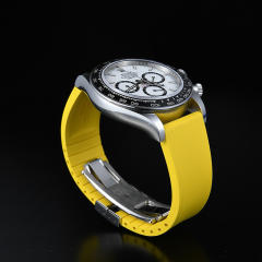 【速享大师】维瑞亚高质量平头通用橡胶表带款折叠扣18/19/20/21/22/23mm