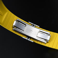 【速享大师】维瑞亚高质量平头通用橡胶表带款折叠扣18/19/20/21/22/23mm