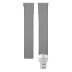 【速享大师】维瑞亚高质量平头通用橡胶表带款折叠扣18/19/20/21/22/23mm