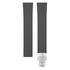 【速享大师】维瑞亚高质量平头通用橡胶表带款折叠扣18/19/20/21/22/23mm