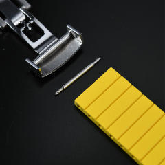 【速享大师】维瑞亚高质量平头通用橡胶表带款折叠扣18/19/20/21/22/23mm