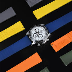 【速享大师】维瑞亚高质量平头通用橡胶表带款折叠扣18/19/20/21/22/23mm