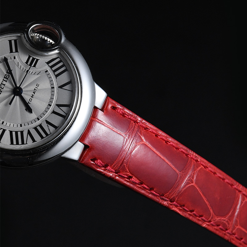 维瑞亚VAGENARI 美洲鳄鱼皮表带 适用于卡地亚蓝气球33mm