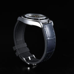 维瑞亚VAGENARI美洲鳄鱼皮间胶表带19.20.21.22.23mm