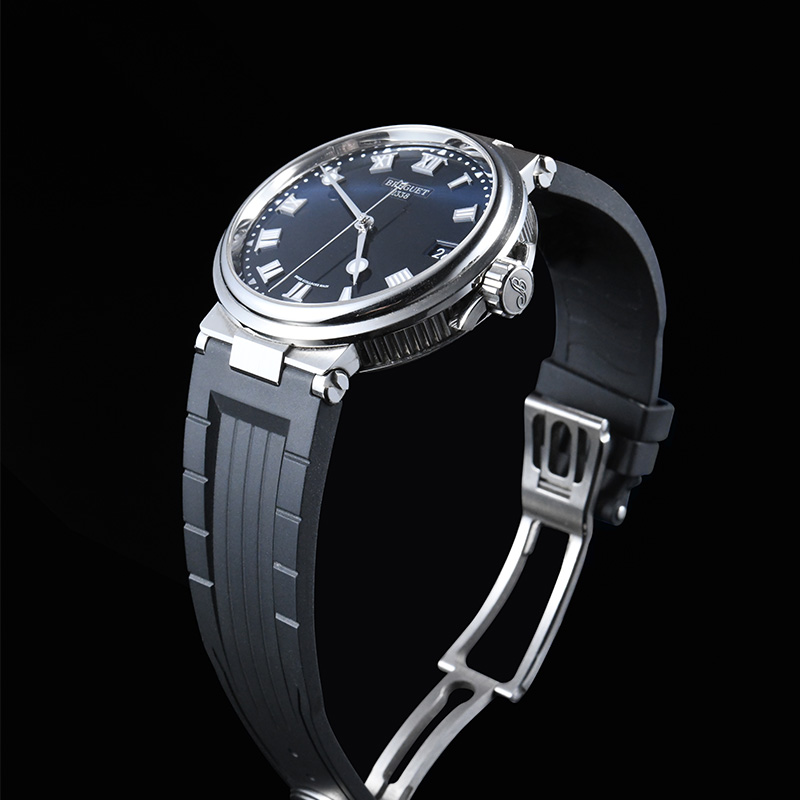 维瑞亚 橡胶表带适用于宝玑航海MARINE系列 5517