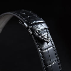 维瑞亚美洲鳄鱼皮表带适用于积家大师39mm