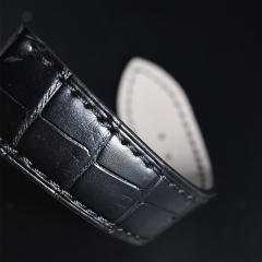 维瑞亚美洲鳄鱼皮表带适用于积家大师39mm