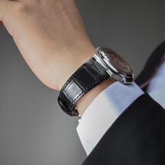 【含外置头粒】维瑞亚美洲鳄鱼皮表带适用鹦鹉螺5711.5712.5726.5980