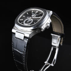 【含外置头粒】维瑞亚美洲鳄鱼皮表带适用鹦鹉螺5711.5712.5726.5980