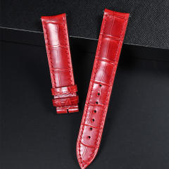 维瑞亚美洲鳄鱼皮表带适用于积家大师36mm