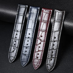 维瑞亚鳄鱼皮表带适用于江诗丹顿传承系列87172