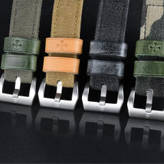 维瑞亚纯棉帆布表带 纯手工 适用于沛纳海40/42/44/47mm