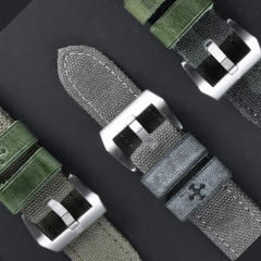 维瑞亚纯棉帆布表带 纯手工 适用于沛纳海40/42/44/47mm