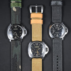 维瑞亚纯棉帆布表带 纯手工 适用于沛纳海40/42/44/47mm