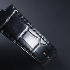 维瑞亚美洲鳄鱼皮表带适用于纵横四海4500V.5500V.7900V