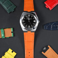 维瑞亚美洲鳄鱼皮表带适用于纵横四海4500V.5500V.7900V