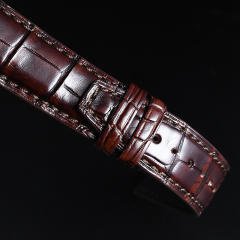 维瑞亚美洲鳄鱼皮表带适用于纵横四海4500V.5500V.7900V