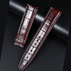 维瑞亚每周鳄鱼皮表带适用于万国柏涛菲诺自动40mm