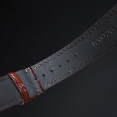 维瑞亚每周鳄鱼皮表带适用于万国柏涛菲诺自动40mm