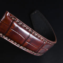 维瑞亚美洲鳄鱼皮表带适用于纵横四海4500V.5500V.7900V