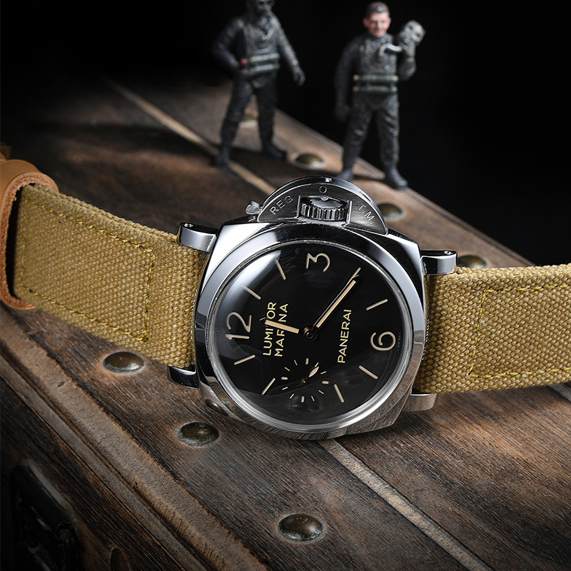 维瑞亚纯棉帆布表带 纯手工 适用于沛纳海40/42/44/47mm