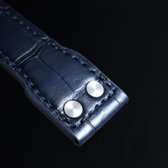 维瑞亚美洲鳄鱼皮表带适用于万国大飞46mm