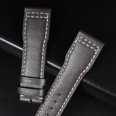 维瑞亚小牛皮表带适用于万国飞行员计时43mm