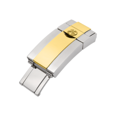 【无减震条+头粒】维瑞亚橡胶表带适用于劳力士迪通拿116503.116523含22K间金头粒和无减震胶带