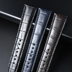 维瑞亚美洲鳄鱼皮表带适用于万国葡萄牙七天动能42.3mm