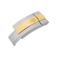 【22K间金头粒+无减震胶带】维瑞亚Vagenari橡胶表带适用于劳力士纵航者42mm含外置头粒 ref.336933