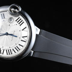 维瑞亚橡胶表带适用于卡地亚蓝气球42mm表径