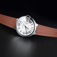 维瑞亚橡胶表带适用于卡地亚蓝气球42mm表径