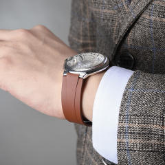 维瑞亚橡胶表带适用于卡地亚蓝气球42mm表径