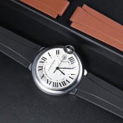 维瑞亚橡胶表带适用于卡地亚蓝气球42mm表径