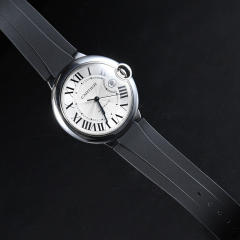 维瑞亚橡胶表带适用于卡地亚蓝气球42mm表径