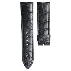 维瑞亚鳄鱼皮表带适用于伯爵Black Tie系列GOA34022