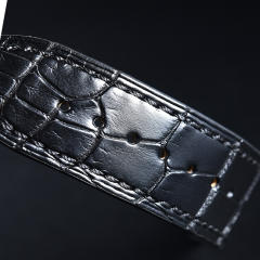 维瑞亚鳄鱼皮表带适用于伯爵Black Tie系列GOA34022