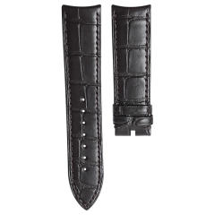 维瑞亚鳄鱼皮表带适用于伯爵Black Tie系列GOA34022