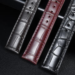 维瑞亚鳄鱼皮表带适用于伯爵Altiplano G0A39112