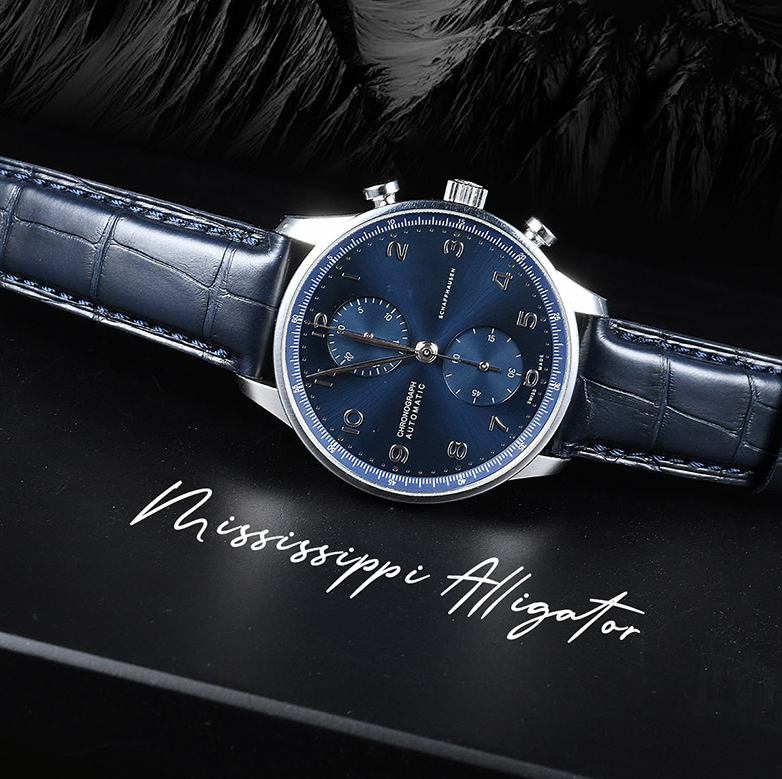 万国葡萄牙计时鳄鱼皮表带