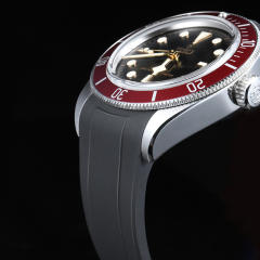 维瑞亚橡胶表带适用于帝舵2024年新款碧湾41mm M7941A1A0RU