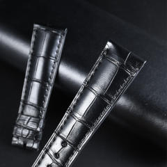 维瑞亚鳄鱼皮表带适用宝玑经典系列陀飞轮5335