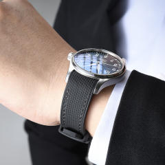 Vagenari维瑞亚橡胶表带适用于IWC万国马克十八飞行员40毫米