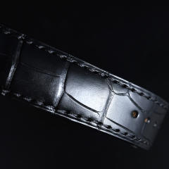 维瑞亚鳄鱼皮表带适用于欧米茄蝶飞系列41mm