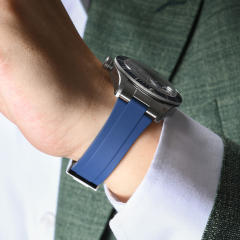 【头粒款+胶带+折叠扣】维瑞亚橡胶表带适用于帝舵1958钢壳39表径