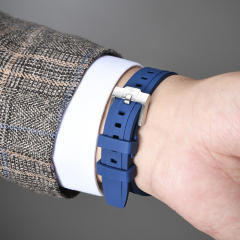 【头粒款+针扣】维瑞亚橡胶表带适用于帝舵1958钢壳39表径