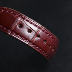 维瑞亚鳄鱼皮表带适用于爱彼千禧ref.77247BC